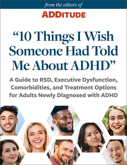 Cover for the eBook "10 Things I Wish Someone Had Told Me About ADHD: A Guide to RSD, Executive Dysfunction, Comorbidities, and Treatment Options for Adults Newly Diagnosed with ADHD.