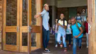 Kids Leaving School
