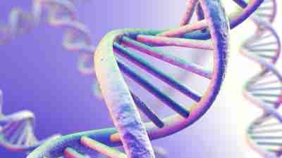 An illustration of a DNA molecule. Epigenetics research revolutionize our approach to ADHD.