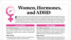 chart with information about women, hormones and ADHD